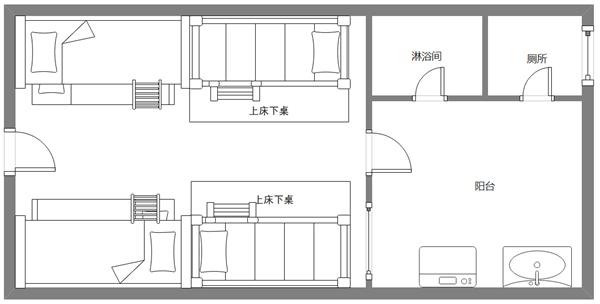 学生宿舍 六人间_3635062