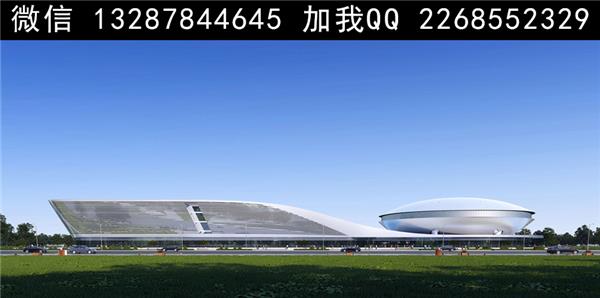 会展中心建筑外观设计案例效果图_3707743