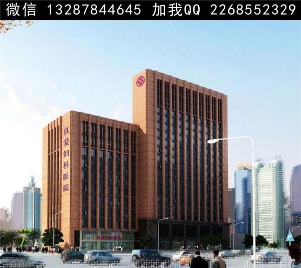 医院建筑外观设计案例效果图_653561