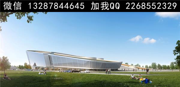 会展中心建筑外观设计案例效果图_3707742