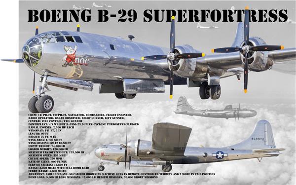 B-29轰炸机（绰号：“超级空中堡垒”Superfortress）_1266280