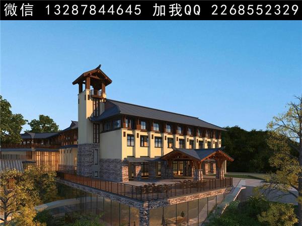 旅游度假居住休闲山庄设计案例效果图_3465539