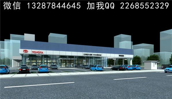 汽车4S店建筑外观设计案例效果图_671761