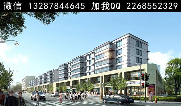 商住楼建筑外观设计案例效果图_3760249