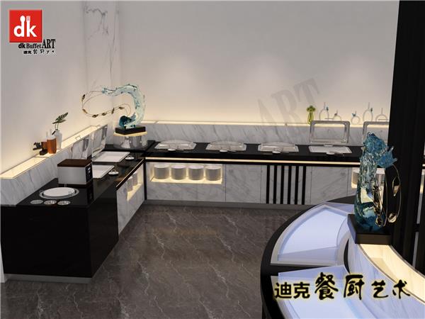 自助餐展示台摆放图片 dk布菲台大理石自助餐台 高端自助餐台案例 会议自助餐台 宴会厅自助餐厅设计_3835114