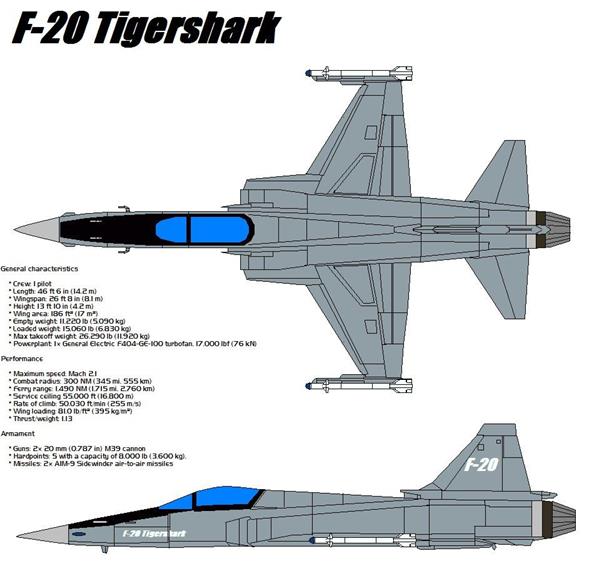 F-20战斗机（绰号：“虎鲨”）_1817765