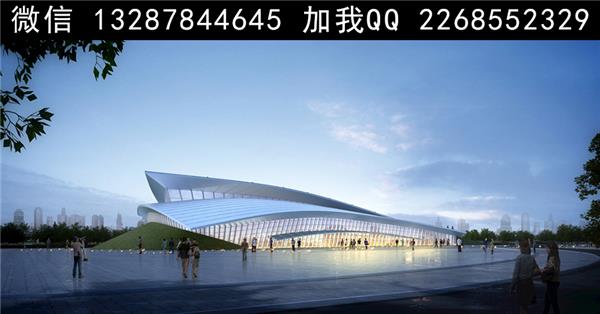 会展中心建筑外观设计案例效果图_3707747