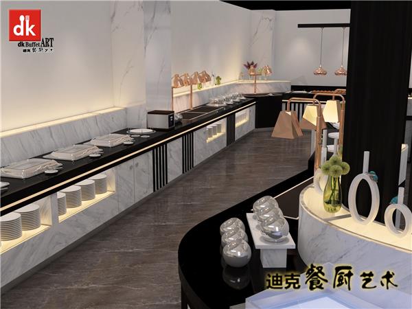 自助餐展示台摆放图片 dk布菲台大理石自助餐台 高端自助餐台案例 会议自助餐台 宴会厅自助餐厅设计_3835112