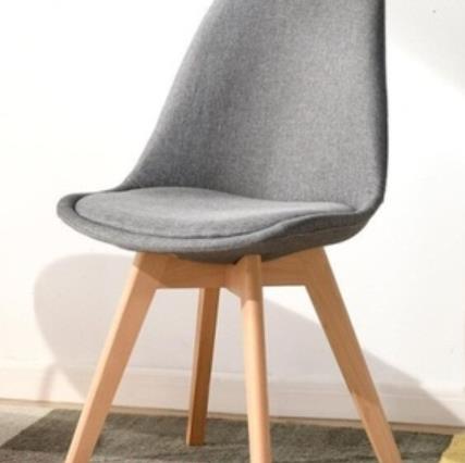 积木部落  椅子办公实木北欧书桌极简靠背现代凳子餐椅化妆简约椅家用#椅子 #灰色椅子 