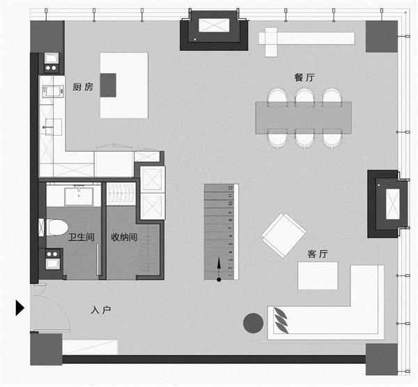 小户型  loft_3510950