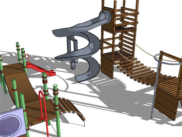 儿童游乐设施SU模型_3519630