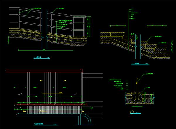 台阶  栏杆大样_3583508