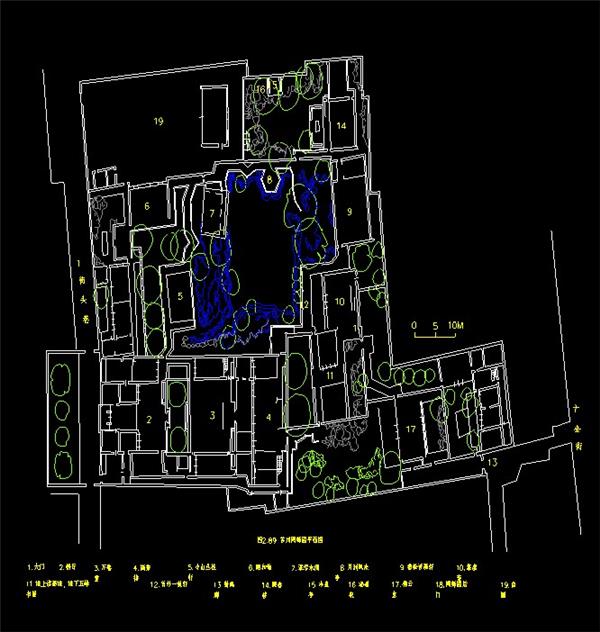 网师园平面dwg素材_3585648