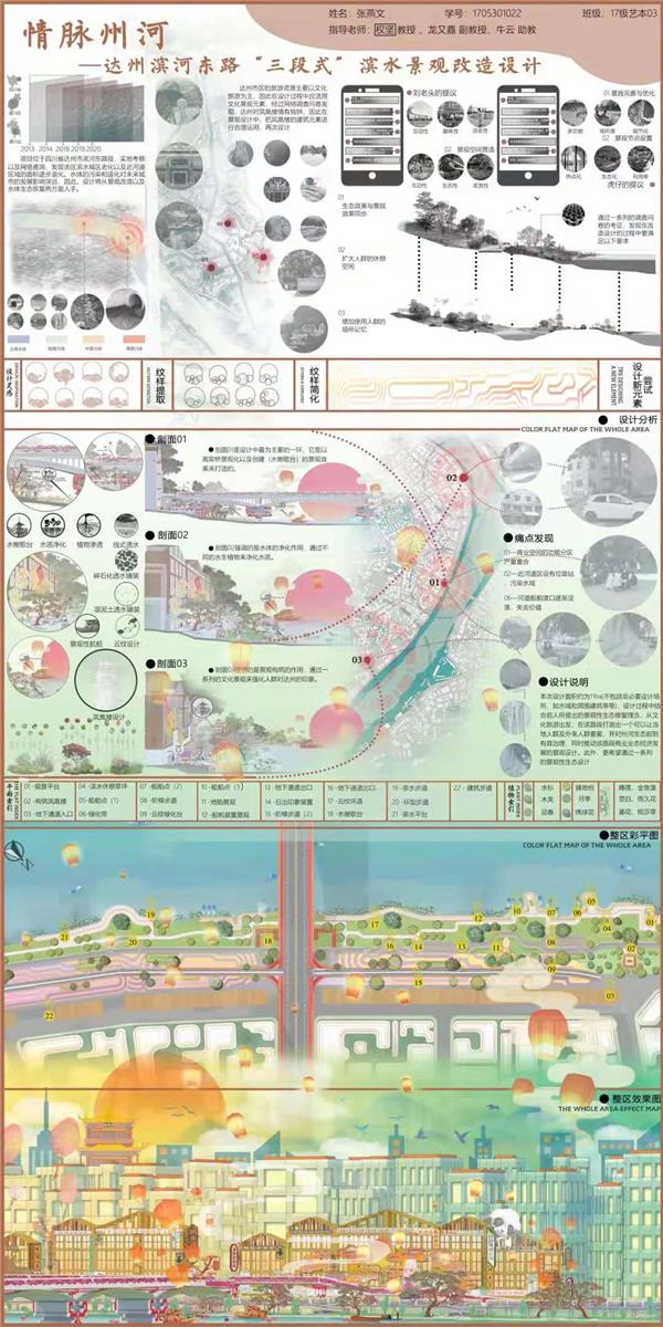 情脉州河——达州滨河东路“三段式”滨水景观改造设计_3593024