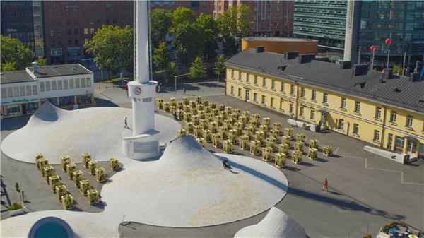 Amos Rex博物馆屋顶广场的新装置，赫尔辛基_3602056