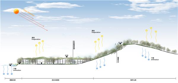 海绵城市公园剖面图PSD分层素材（1）_3605677