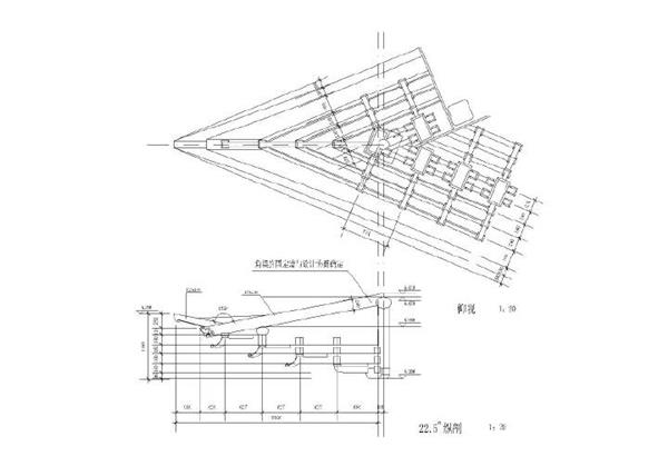 公园主入口石木牌坊建筑施工图设计_3624496