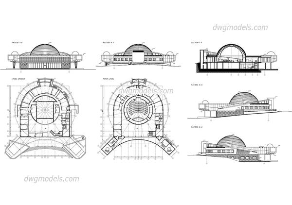 天文馆免费dwg素材_3631398