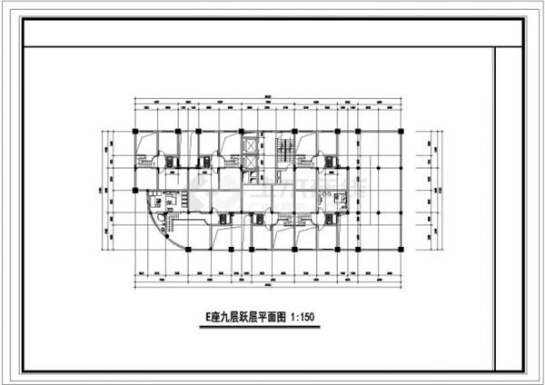 超高层住宅平面CAD套图_3634375