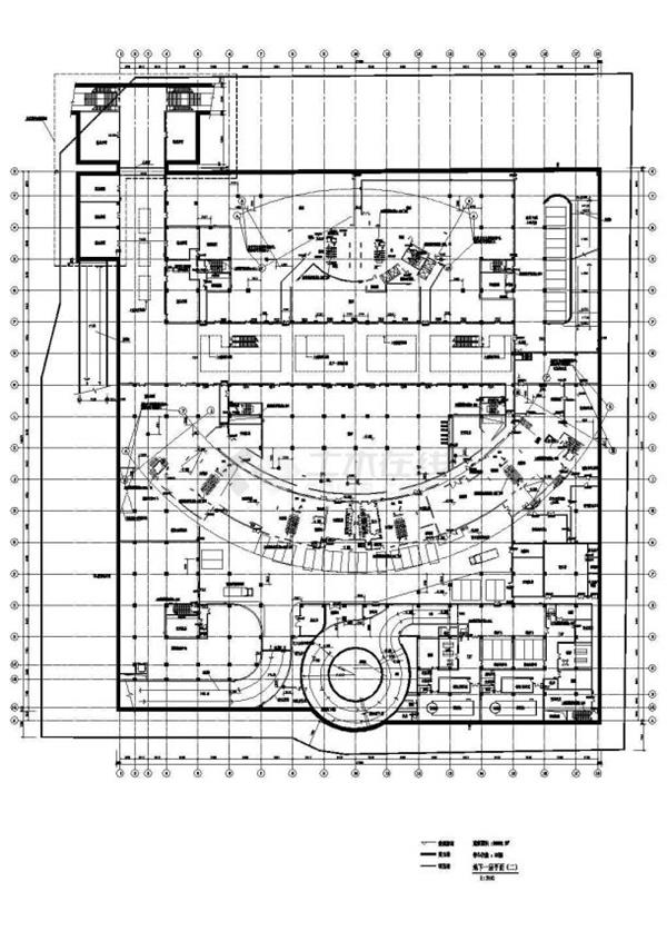 某地超高层综合性国际城归档建筑cad图（建筑高度177.1米）_3634426