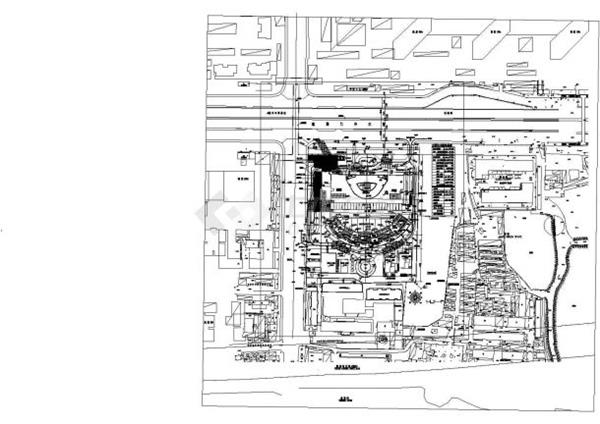 某地超高层综合性国际城归档建筑cad图（建筑高度177.1米）_3634426