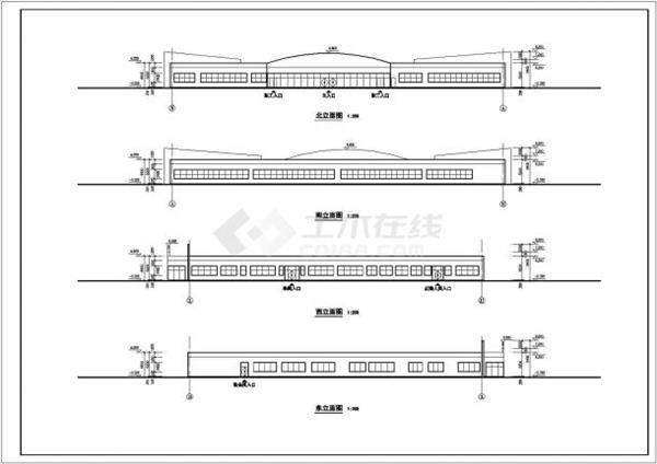 某市大型国际飞机场建筑cad方案详图_3636930