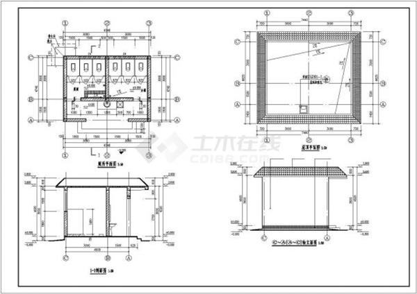 某地区加油站建设CAD规划参考图_3636963