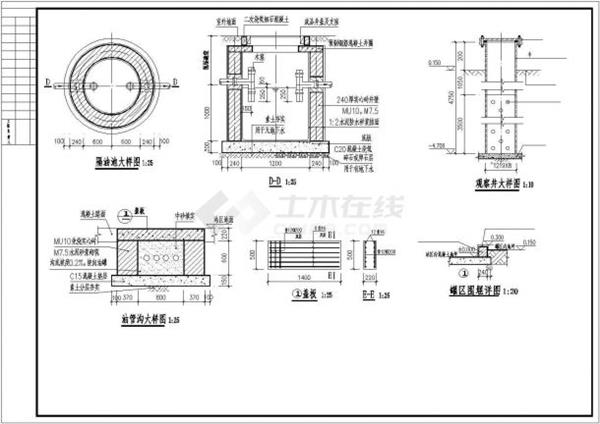 某地区加油站建设CAD规划参考图_3636963