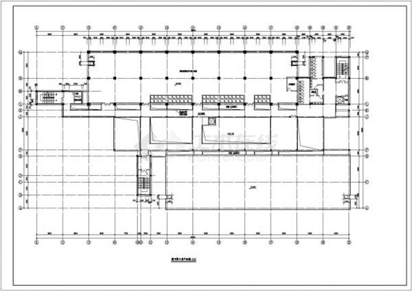 大学图书馆建筑设计CAD平面方案图_3637060