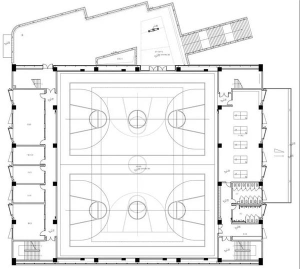 小型公共建筑设计：合肥锦弘中学体育馆_3731439