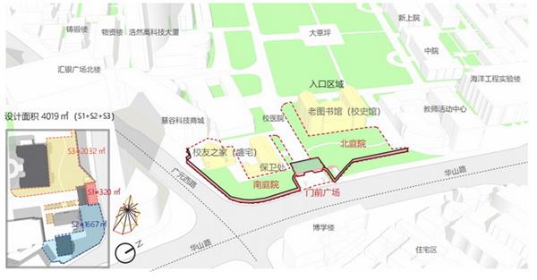 上海交通大学徐汇校区华山路入口景观更新及分析_3659869