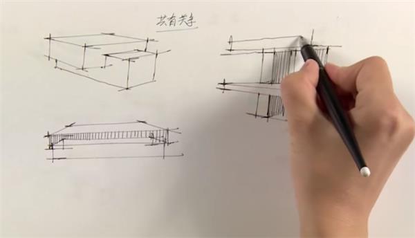 园林景观手绘—体块的穿插关系_3664927