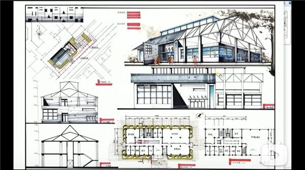 【建筑快题导学课】四方手绘｜建筑快题导学课_3668400