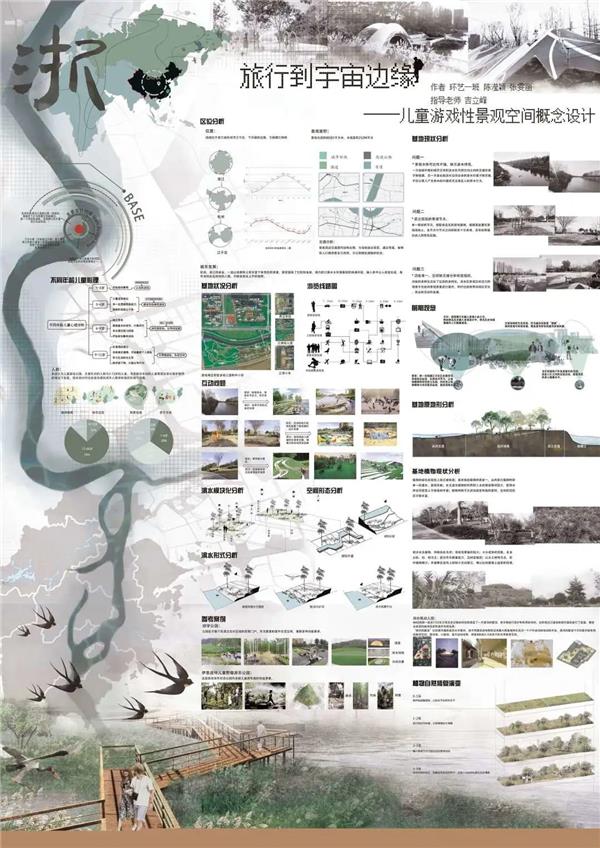 浙江理工大学2021景观方向毕业设计作品展：儿童游戏性景观空间概念设计（旅行到宇宙边缘）_3676242