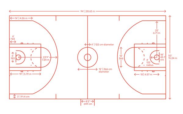 篮球场地平面图_3706376