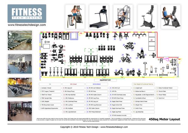 450平米健身房平面布局图_3707518