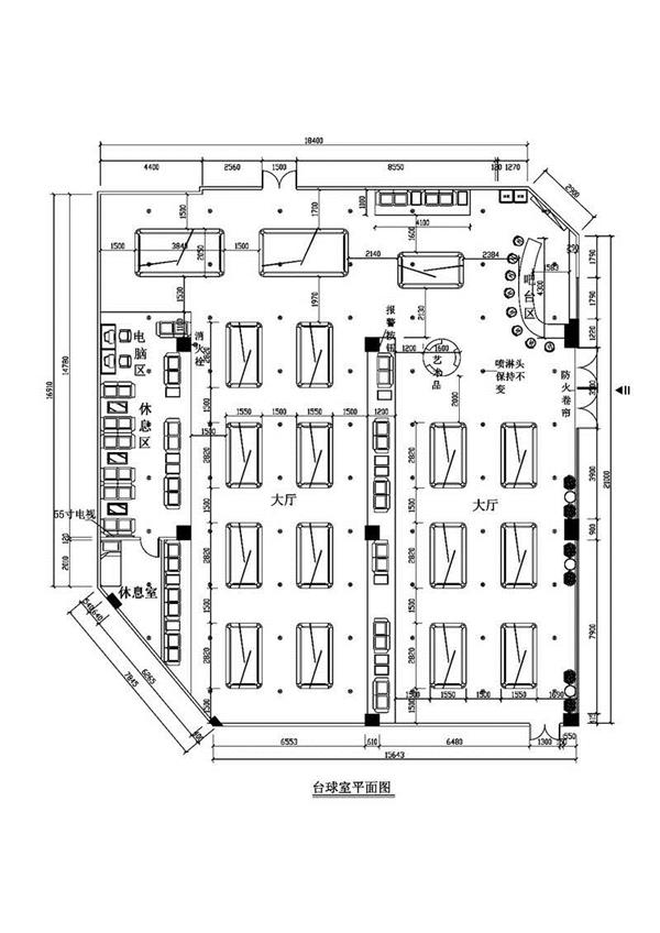 台球室平面图_3709785