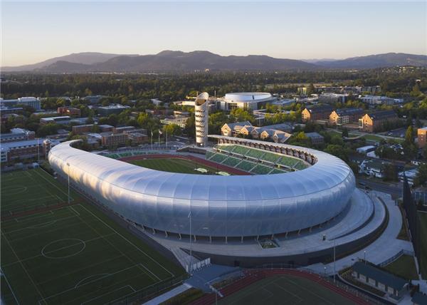 俄勒冈大学体育场Hayward Field改造#校园建筑设计 #体育建筑设计 #公共建筑设计 