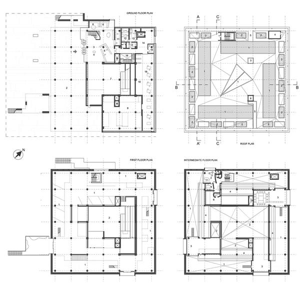 日本国立西洋美术馆平立剖图#勒柯布西耶 #现代主义运动 #建筑大师作品 