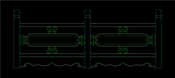 CAD室内设计施工图常用图块之栏杆86种_3765918
