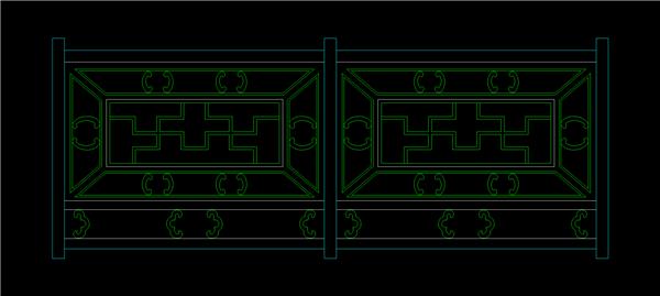 CAD室内设计施工图常用图块之栏杆86种_3765918