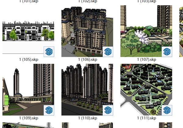 [合集]su素材 居住区_3802188