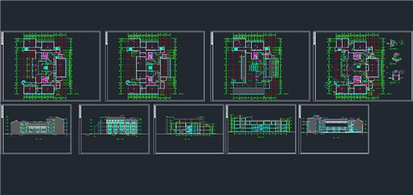 图书馆建筑施工图_3774037