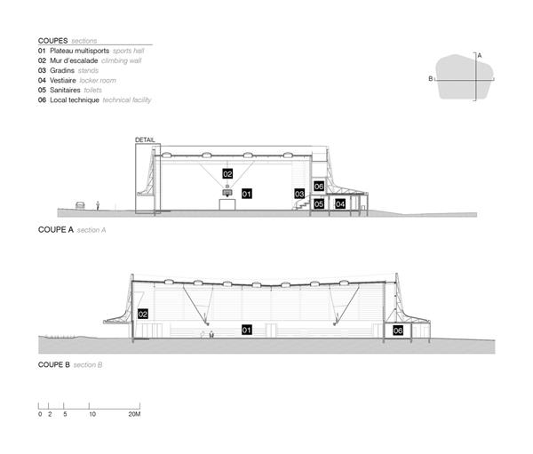 铝制鳞片体育馆 La Chesnaie / Bohuon Bertic Architectes_3794579