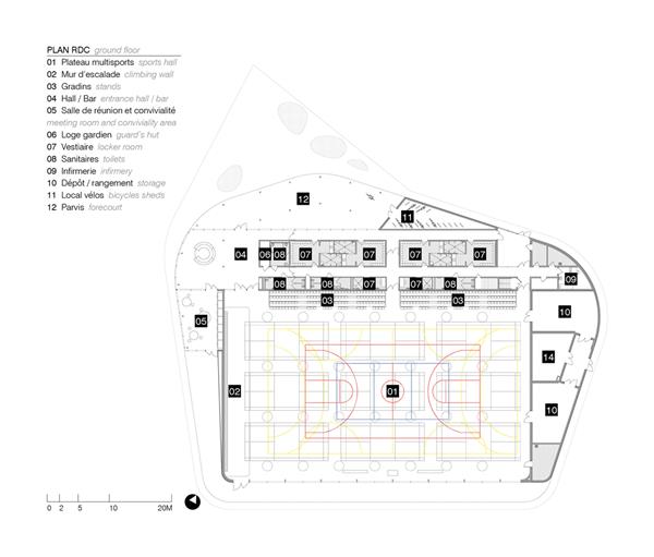 铝制鳞片体育馆 La Chesnaie / Bohuon Bertic Architectes_3794579