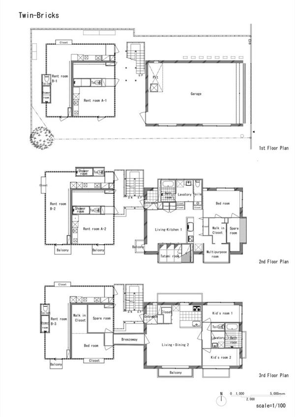 Twin Bricks 公寓楼 / Atelier Tekuto_3807939