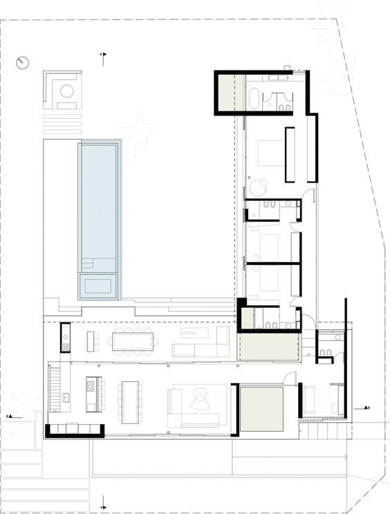 L型住宅平面图_3504438