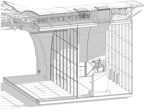 巴黎大皇宫临时建筑，无柱拉丁十字 / Wilmotte Et Associes_3814499