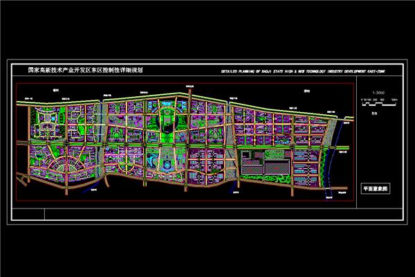 大院城市设计CAD：宝鸡市高新技术开发区控制性详细规划_3824937