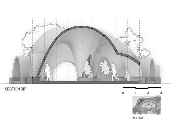 印度最大赤陶砖拱形结构，TARANG 展馆 / The Grid Architects_3828505